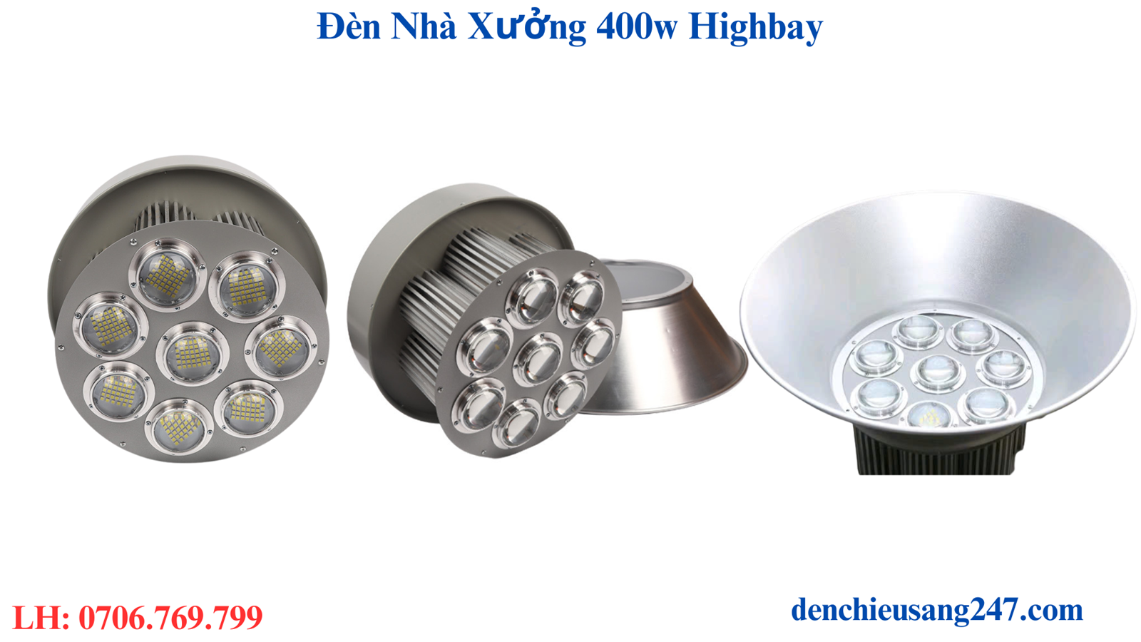 đèn nhà xưởng 400w highbay