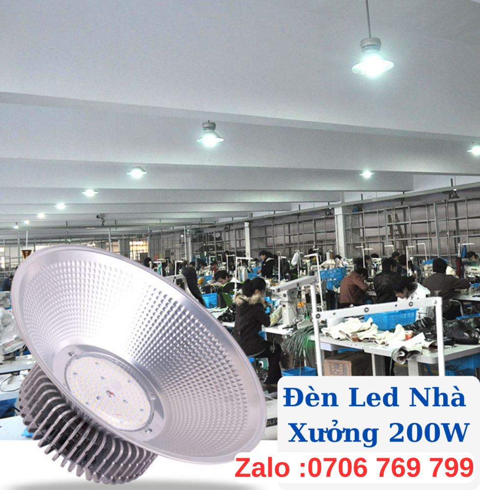 đèn led nhà xưởng 200w giá rẻ