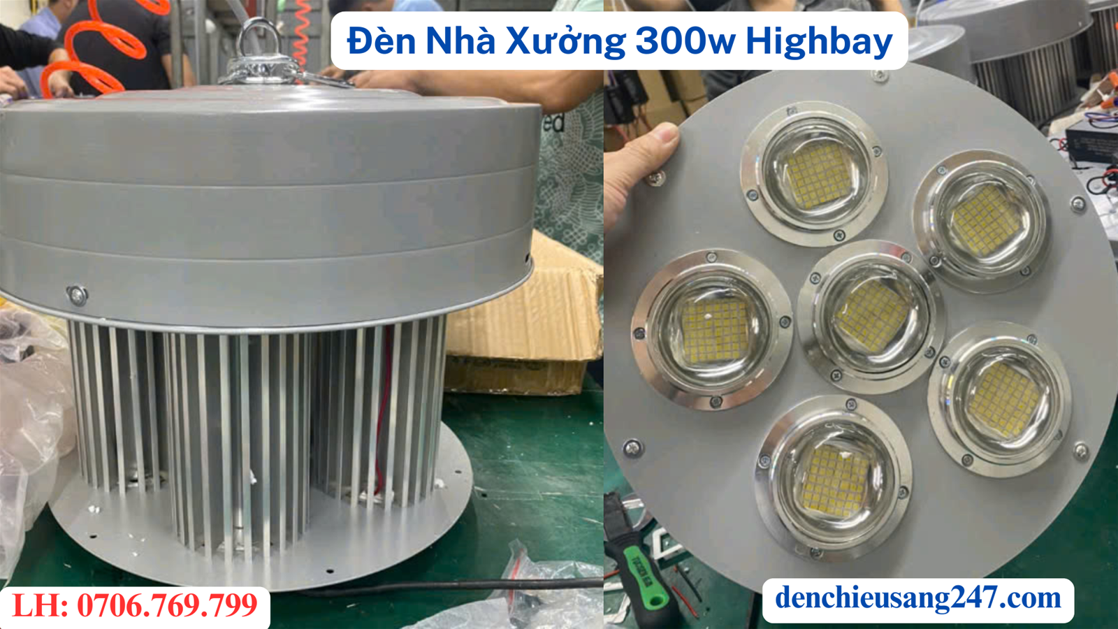 đèn nhà xưởng 300w