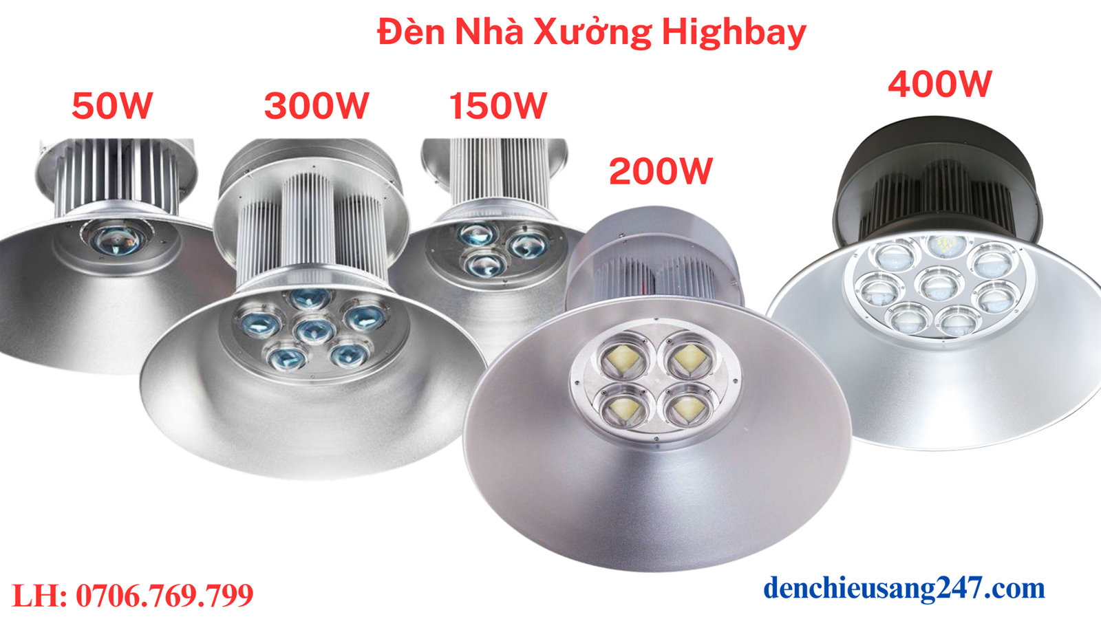 đèn led nhà xưởng 300w Highbay