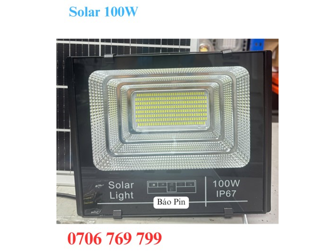 Đèn Pha Led Năng Lượng Mặt Trời 100w