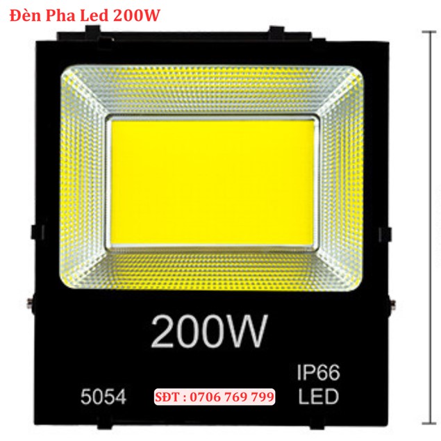 Đèn Pha Led 200W COB IP66 Ngoài Trời Chống Nước