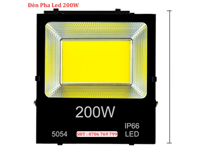 Đèn Pha Led 200W COB IP66 Ngoài Trời Chống Nước