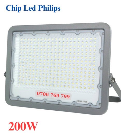 Đèn Pha Led 200W Siêu Mỏng Cao Cấp Vỏ Nhôm Bảo Hành 2 Năm Đổi Mới