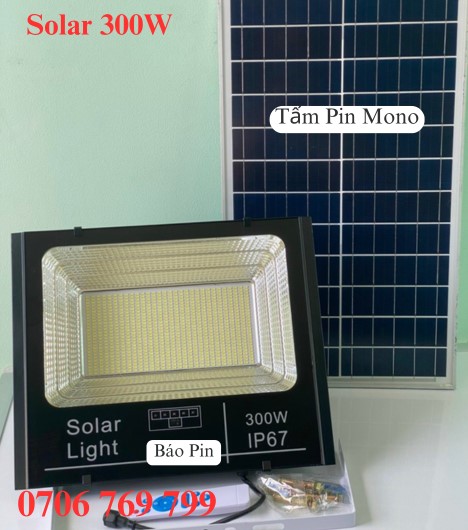 Đèn Năng Lượng Mặt Trời 300w
