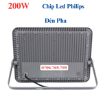 Đèn Pha Led 200W Siêu Mỏng Cao Cấp Vỏ Nhôm Bảo Hành 2 Năm Đổi Mới