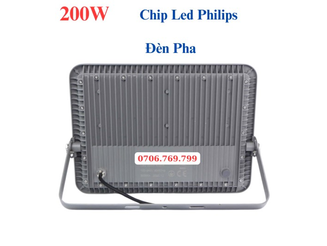 Đèn Pha Led 200W Siêu Mỏng Cao Cấp Vỏ Nhôm Bảo Hành 2 Năm Đổi Mới