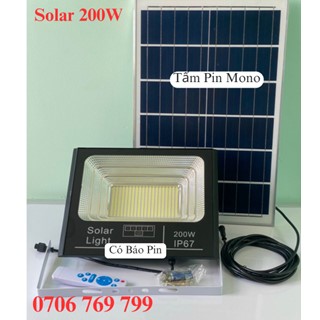 Đèn Pha Led Năng Lượng Mặt Trời 200W Loại Tốt