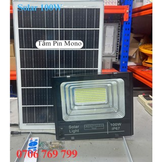 Đèn Pha Led Năng Lượng Mặt Trời 100w