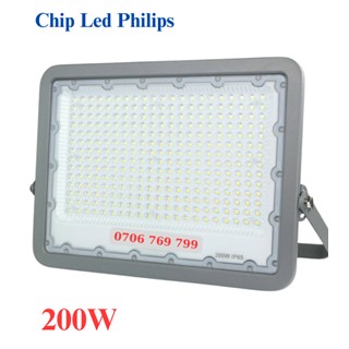 Đèn Pha Led 200W Siêu Mỏng Cao Cấp Vỏ Nhôm Bảo Hành 2 Năm Đổi Mới